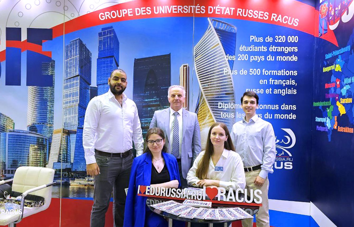 From April 26 to April 29, 2023, the group of Russian State Universities RACUS, in cooperation with the general representative office of RACUS in Morocco, ARESMA Agency, participated in the largest international education exhibition in Morocco. The event took place in the economic center of the Kingdom of Morocco, Casablanca, where representatives of educational institutions from all over the world gathered under the arches of the modern exhibition center "Office des changes".