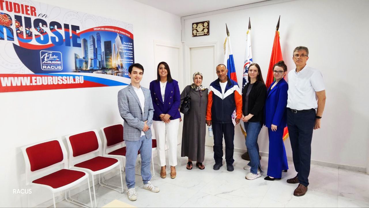From May 2 to May 3, 2023, the group of Russian state universities RACUS together with the ARESMA Agency (the general representative office of RACUS organization in Morocco), held Open Days of Russian Higher Education at the official office of the Organization in Rabat (Kingdom of Morocco).