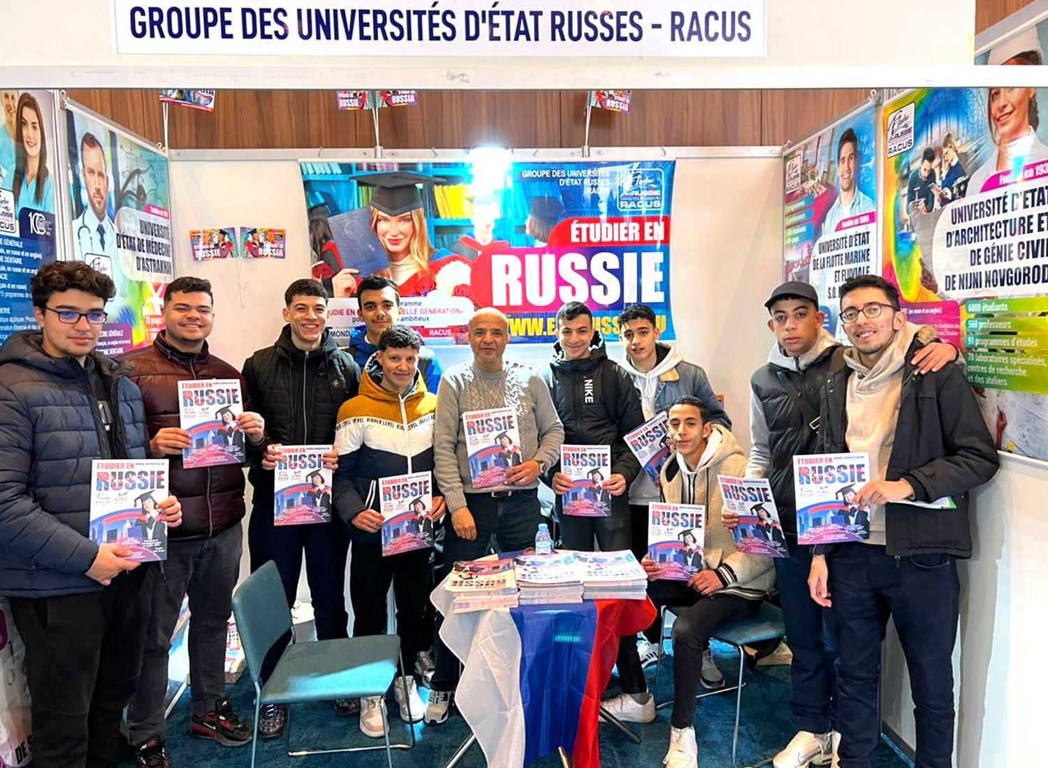 We helped everyone who had to make a choice and wanted to know the full range of opportunities that open up to the holder of Russian diploma of higher education. The brand "Study in Russia" has long been a sign of quality for the intellectual elite and progressive youth of Morocco. For more than 25 years, RACUS organization has been a part of the educational market of Morocco. Every year the number of Moroccan students in Russian state universities is increasing.