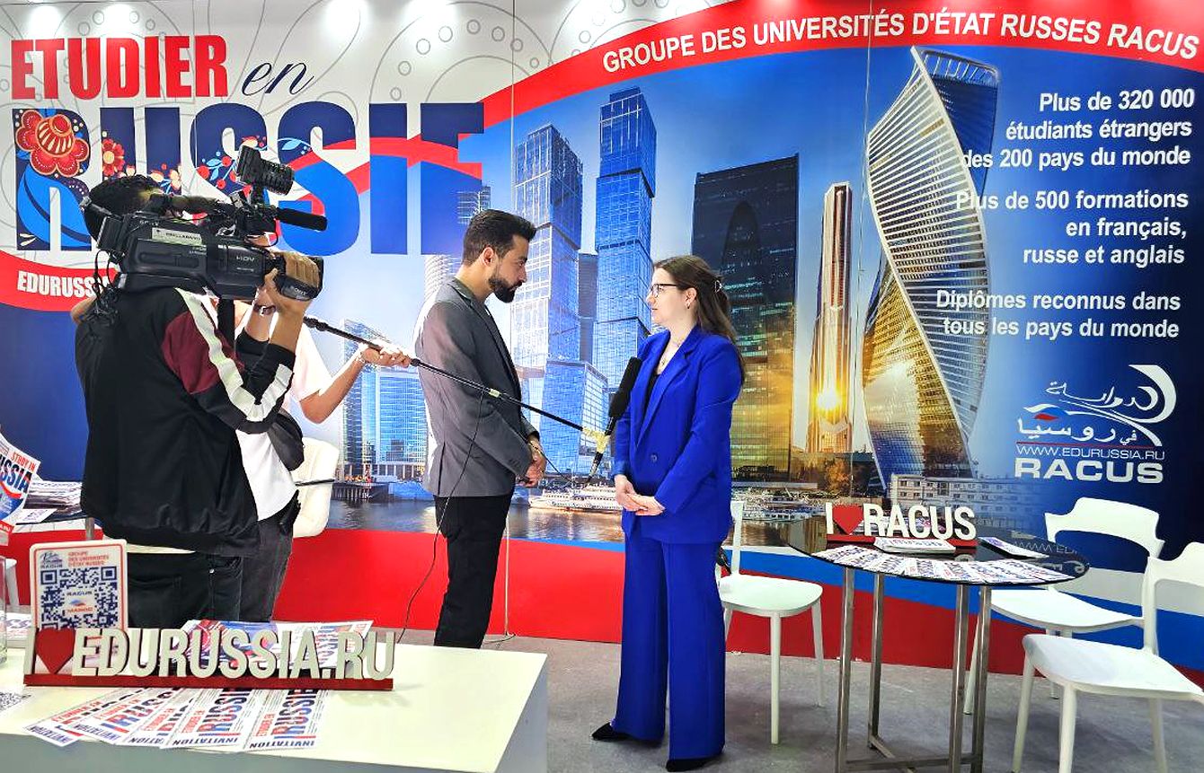 Assistant Director General Manager of RACUS organization, Maria Rastopshina, gave an interview to the Russia Today television channel, in which she spoke about the advantages of higher education in Russia for Moroccan youth and the great opportunities for international graduates of our universities.