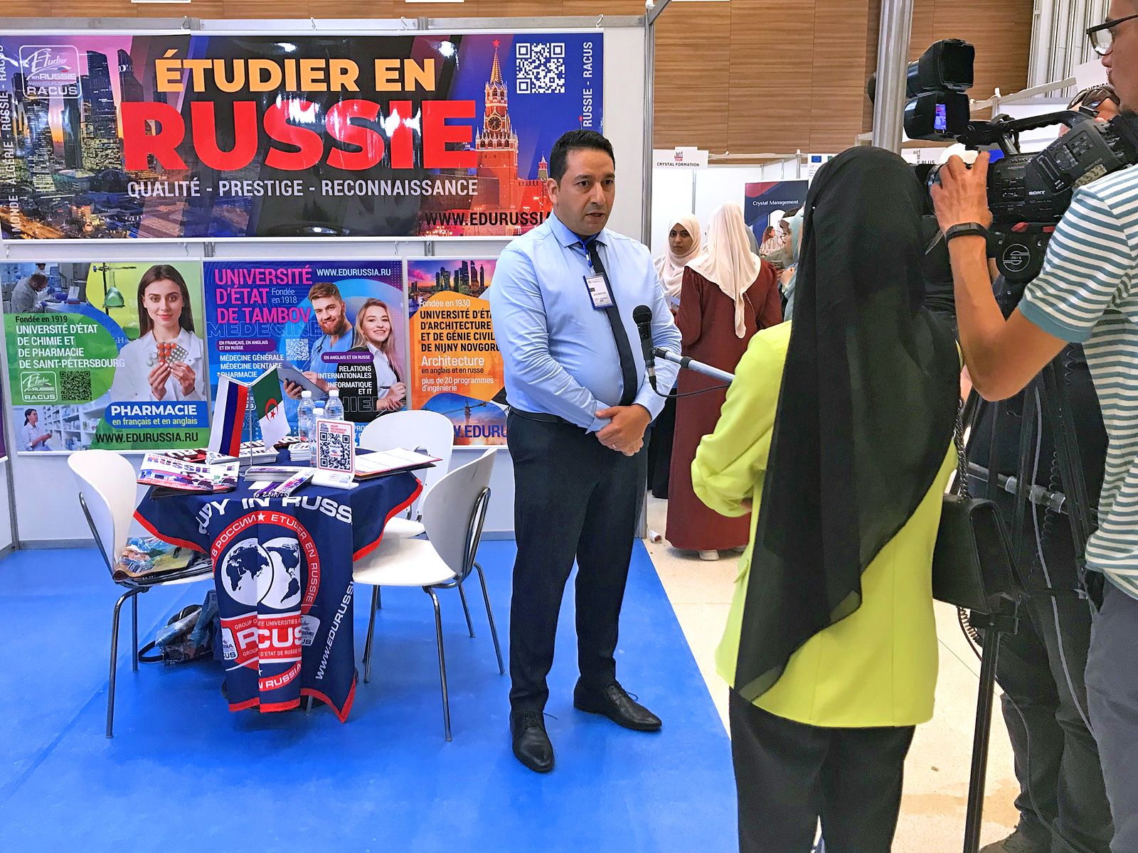 The representative of the organization RACUS in Algeria, Mr. A. Yasin, in an interview at the national Algerian channel Télévision Algérienne, spoke about the mission of the organization RACUS and the advantages of obtaining a diploma of higher education in Russia. Among the undoubted advantages is a wide choice of programmes (more than 1,200), the possibility of studying in French, Russian and English, the high status and recognition of the Russian diploma in any country of the world, as well as affordable tuition fees. According to the UN statistics, Russia ranks first in the world in terms of literacy and the number of people with higher education among the adult population.
