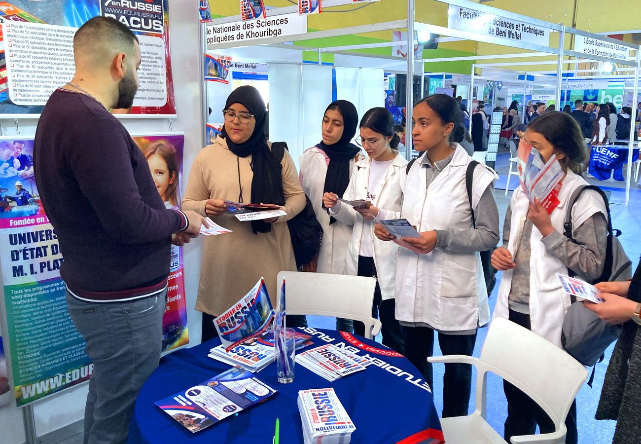 Summing up the results of the spring session of education exhibitions held in 17 cities of the Kingdom of Morocco, we would like to express our sincere gratitude to all visitors of our stands. Your keen interest is the best reward for us. We are working to provide all candidates with the best conditions for studying in Russia and to give each of you an unforgettable student experience that will let you have a prosperous career in any country in the world.