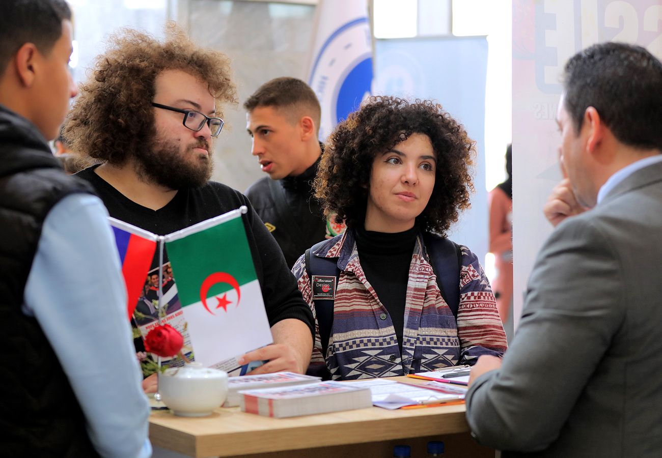The visitors of the exhibition received detailed consultations on the procedure for admission of Algerian citizens to study at the TOP 20 Russian state universities, members of RACUS group. Outstanding medical and technical universities with 100 years of history, leaders of Forbes rankings as well as world-class aviation and maritime schools are among the members of the organization. Detailed information about each university can be found on our website WWW.EDURUSSIA.RU