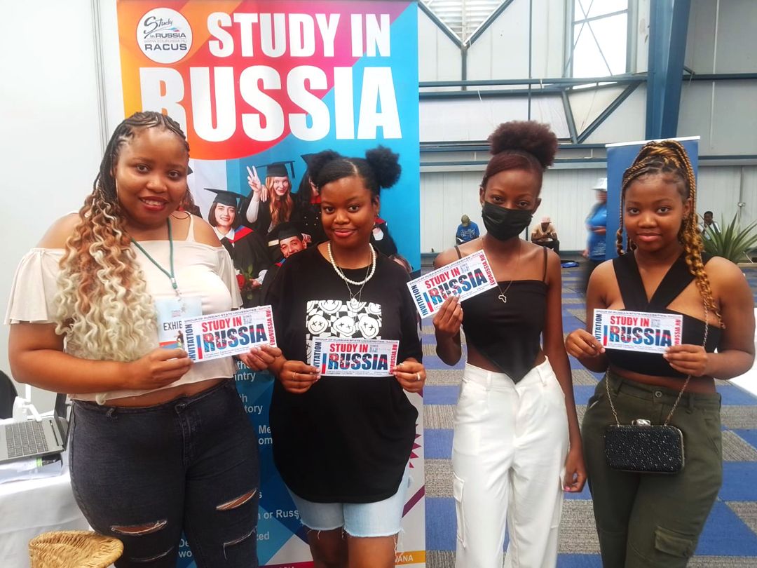 The interest of African society in general and Botswana in particular in the brand "Study in Russia," which has been actively popularized in the countries of Southern Africa by the group of Russian state universities RACUS since 2000, is constantly growing as a result of the dynamically developing relations between Russia and Africa at all levels. Thousands of families living in the capital of Botswana, Gaborone, and nearby settlements visited the exhibition and the colorful stand of RACUS organization. Every visitor of the "Study in Russia – RACUS" stand received answers to all their questions: "How to choose the right university in Russia and study program?"; "What opportunities open up with a diploma of a Russian university?"; "What is the amount of tuition fees?"; "What documents do I need to apply"; "What is the process of adaptation of foreign students in Russia like?" and many others. 1,200 programs, studies in English, Russian and French, internationally recognized diploma and the opportunity to build a career anywhere in the world – these are the main advantages of the brand "Study in Russia".