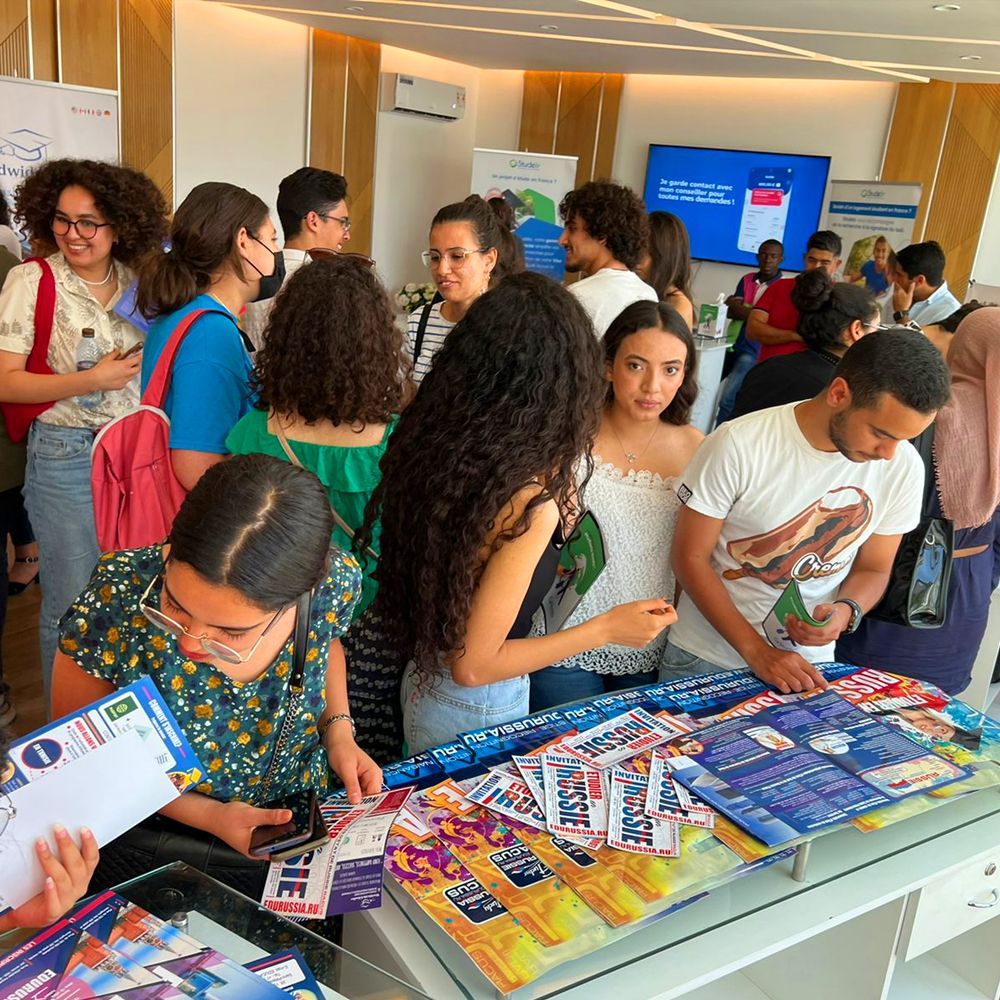RACUS organization presented Russian higher education in the TOP 20 universities of Russia at education exhibitions in Tunisia: on June 17, the exhibition started in Sfax (Hotel Nahar El Fnoun), and on June 19, the event continued in Sousse (Complexe Socio-Scientifique de la FMS).